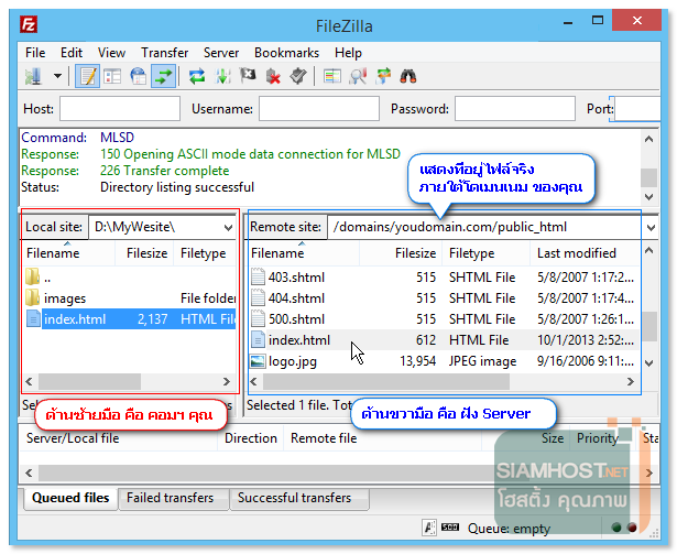 Web Hosting FileZila FTP